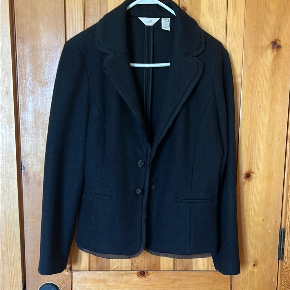 J.Jill black 100% wool jacket/blazer, size 8 🖤